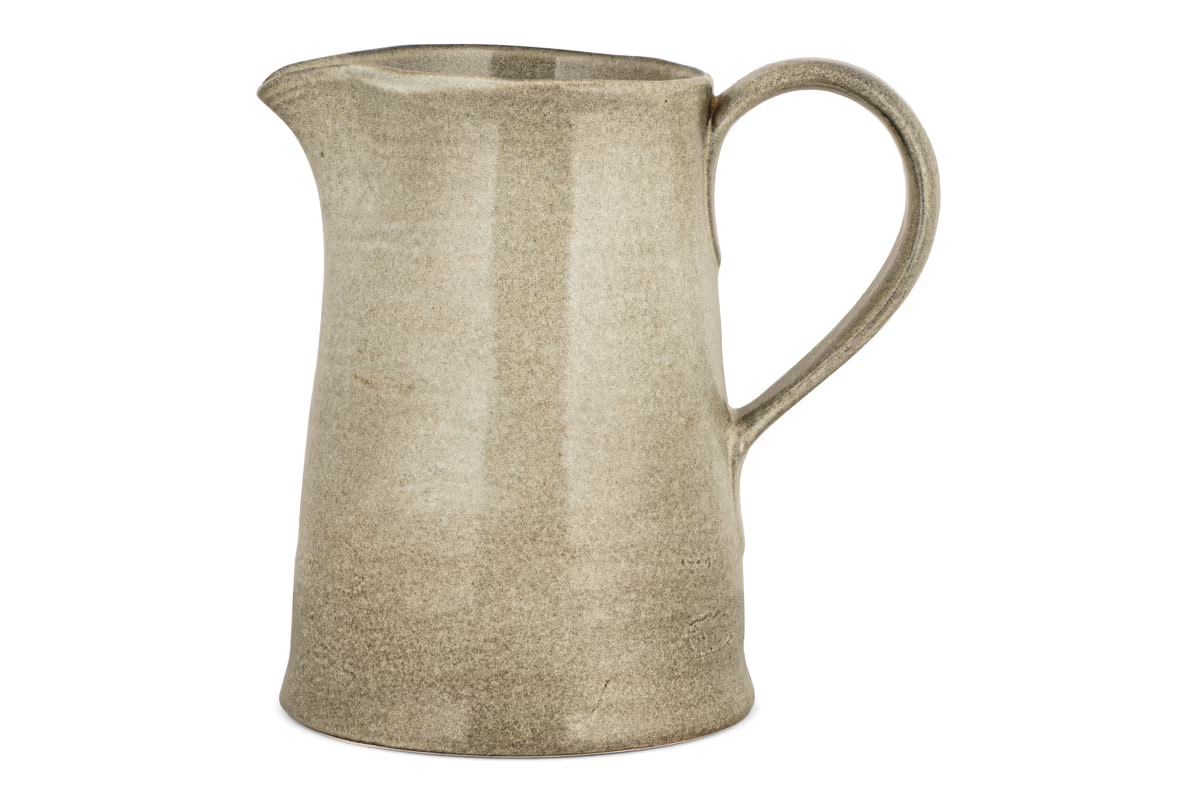 Nkuku - Valinha Earthenware Jug - Grey - Large