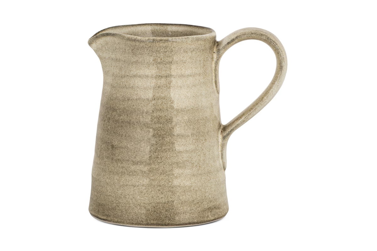 Nkuku - Valinha Earthenware Jug - Grey - Small