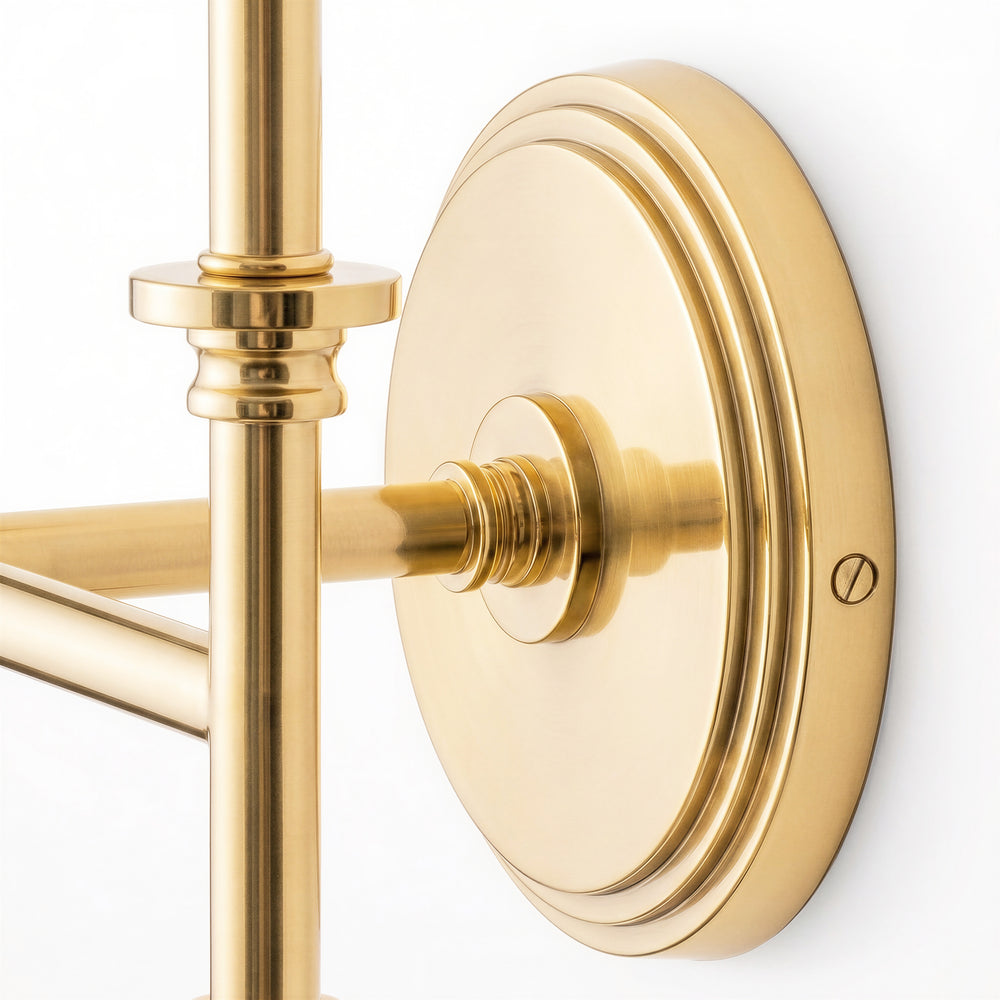 Pooky - Double Chukka Rechargeable Wall Fitting - Antique Brass