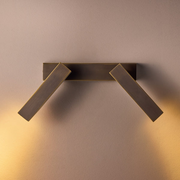 Pooky - Double Andor Ip54 Adjustable Wall Light - Bronze