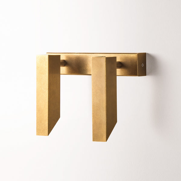 Pooky - Double Andor Ip54 Adjustable Wall Light - Brass