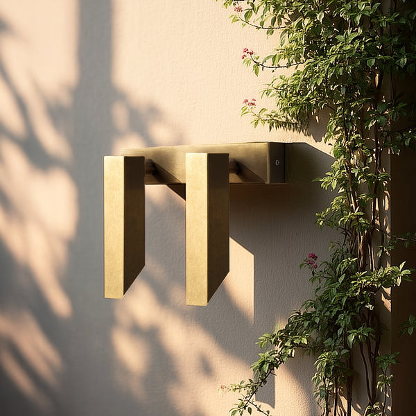 Pooky - Double Andor Ip54 Adjustable Wall Light - Brass