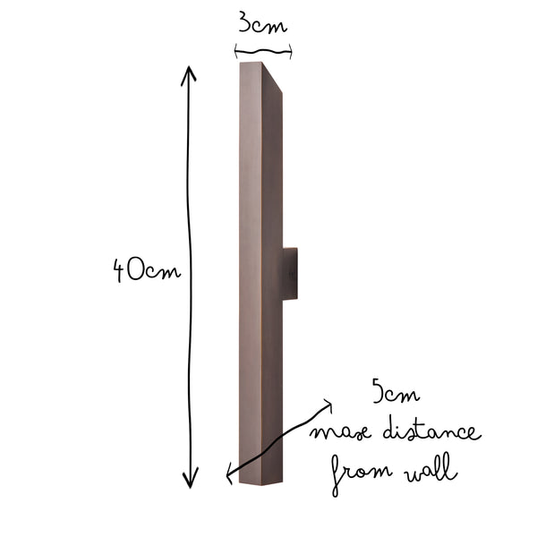 Pooky - Andor Ip54 Up And Down Wall Light - Bronze