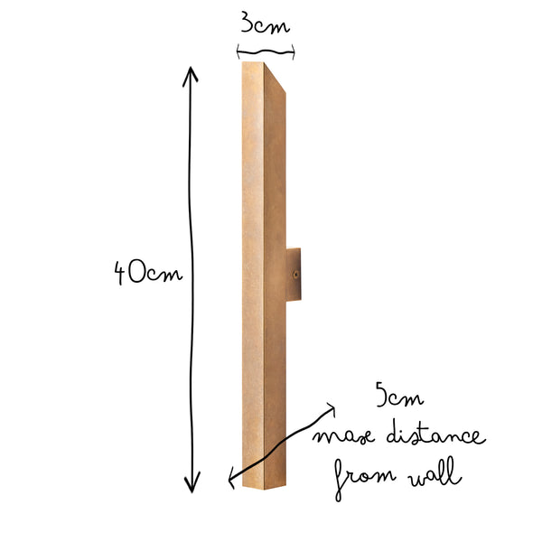 Pooky - Andor Ip54 Up And Down Wall Light - Brass