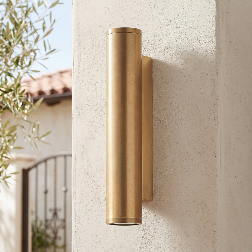Pooky - Austell IP54 Wall Light - Aged Brass