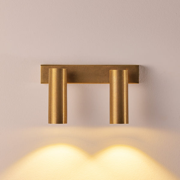 Pooky - Double Austell Ip54 Spotlight - Brass