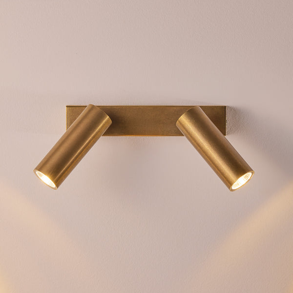Pooky - Double Austell Ip54 Spotlight - Brass