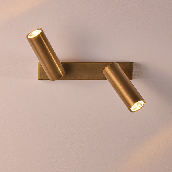 Pooky - Double Austell Ip54 Spotlight - Brass