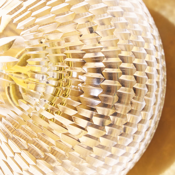 Pooky - Smaller Burgh Ip54 Wall Light - Glass And Brass