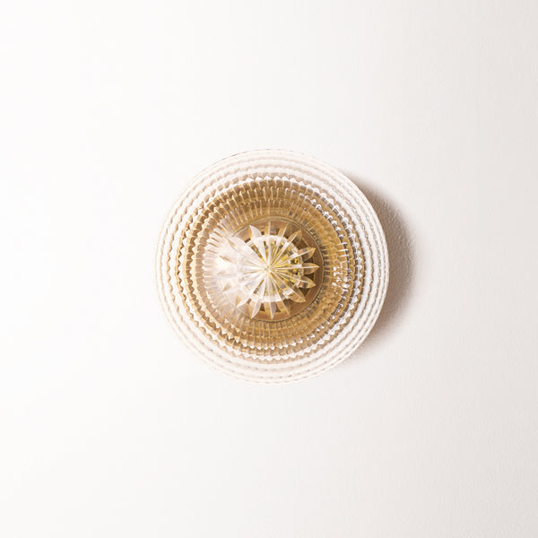 Pooky - Smaller Burgh Ip54 Wall Light - Glass And Brass