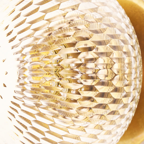 Pooky - Larger Burgh Ip54 Wall Light - Glass And Brass