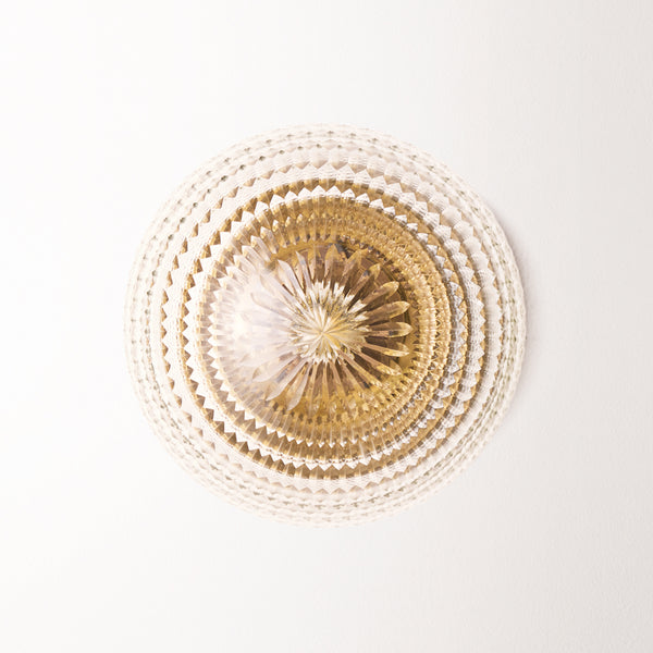 Pooky - Larger Burgh Ip54 Wall Light - Glass And Brass