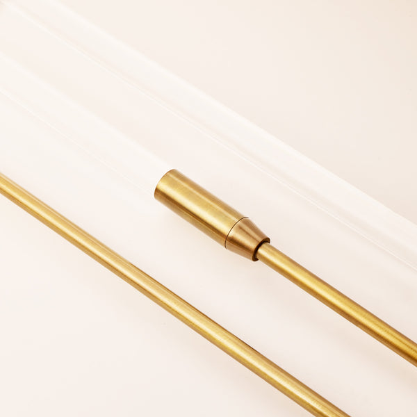 Pooky - Bullrush ip67 Spike Lights - Brass and Glass