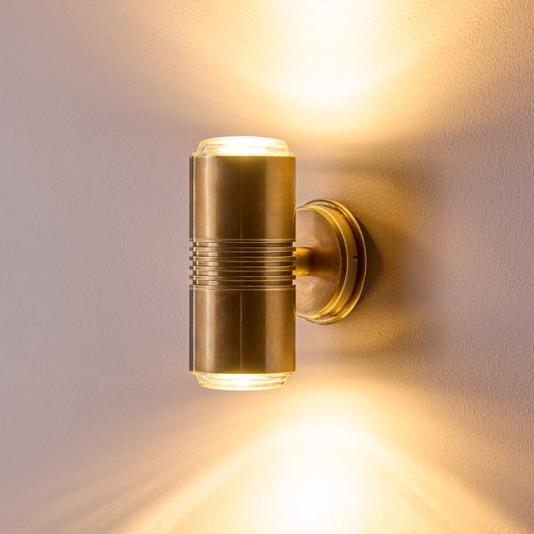Pooky - Larger Blythe Ip54 Wall Light - Outdoor - Antique Brass