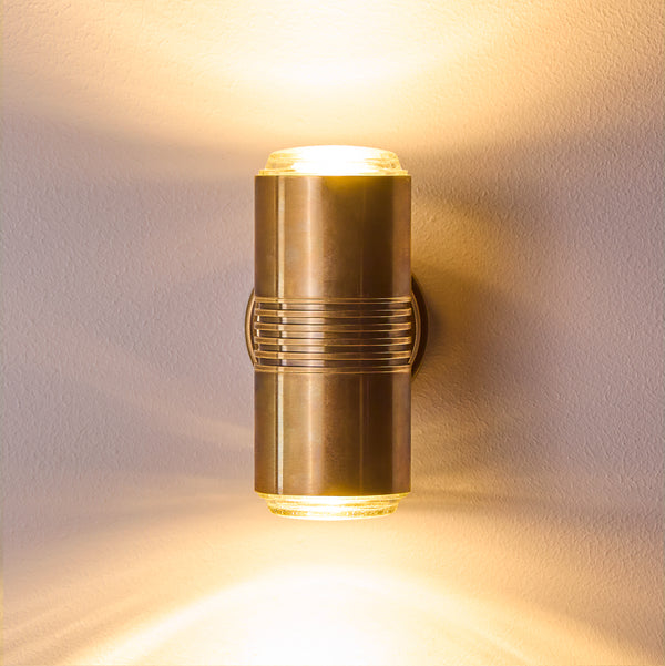 Pooky - Larger Blythe Ip54 Wall Light - Outdoor - Antique Brass
