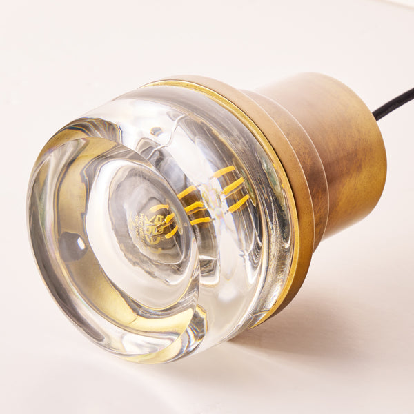 Pooky - Bremer Ip44 Bulkhead Wall Light - Antique Brass
