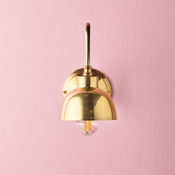 Pooky - Carmel Wall Light - Antiqued Brass Finish