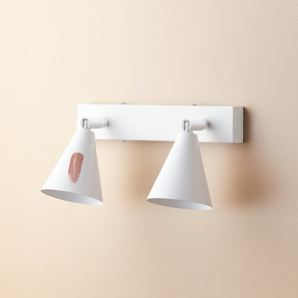 Pooky - Crick Double Wall Spotlight - Paintable Finish