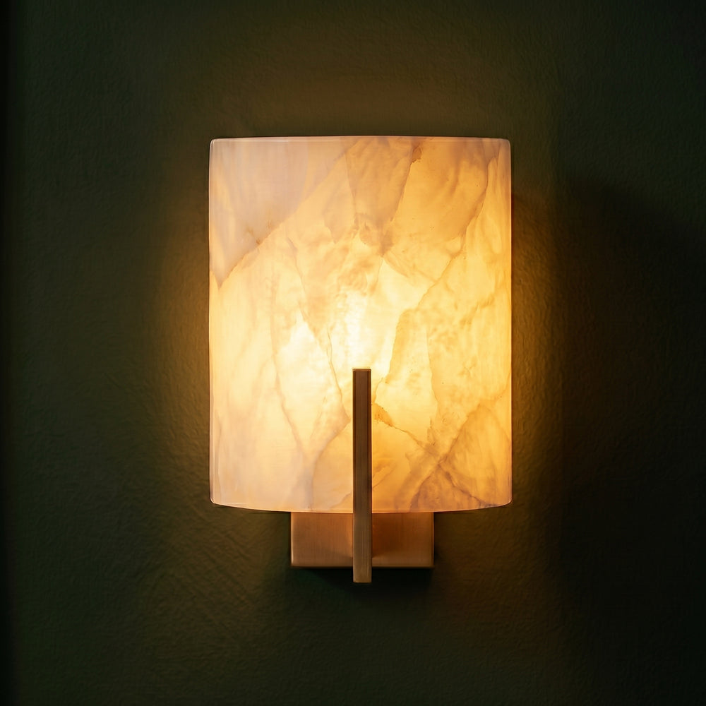Pooky - Franklyn Wall Light - Brass and Alabaster