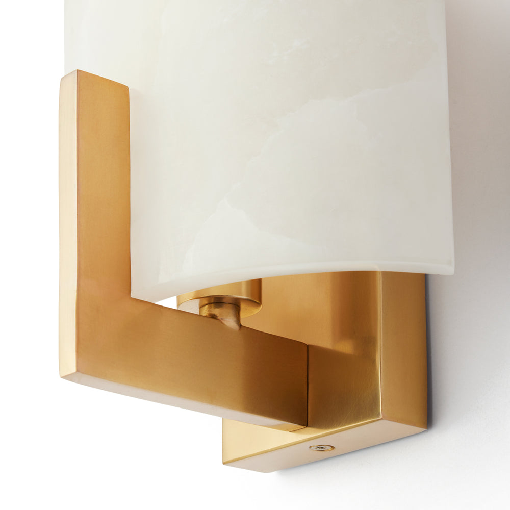Pooky - Franklyn Wall Light - Brass and Alabaster
