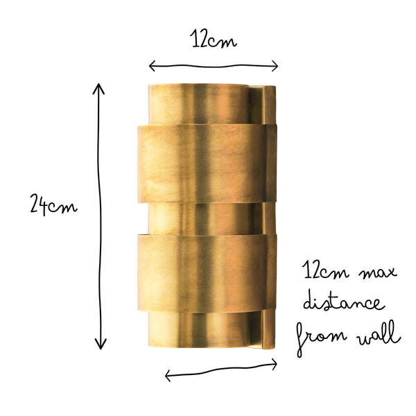 Pooky - Goodman Wall Light - Antique Brass Finish