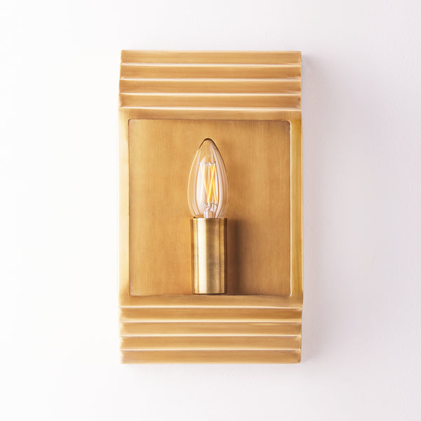 Pooky - Hayle Ip44 Exterior Wall Light - Antiqued Brass