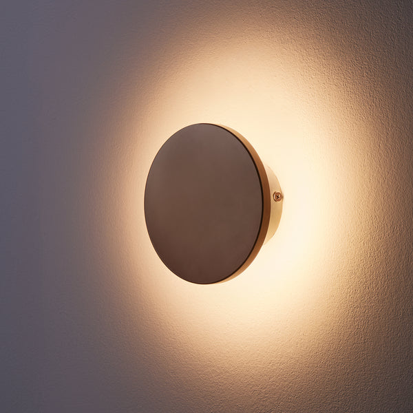 Pooky - Helios Ip44 Wall Light - Smaller - Brushed Bronze Aluminium