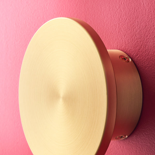 Pooky - Helios Ip44 Wall Light - Smaller - Brushed Gold Aluminium
