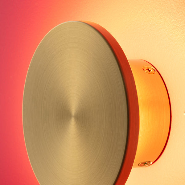 Pooky - Helios Ip44 Wall Light - Smaller - Brushed Gold Aluminium