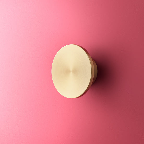 Pooky - Helios Ip44 Wall Light - Smaller - Brushed Gold Aluminium