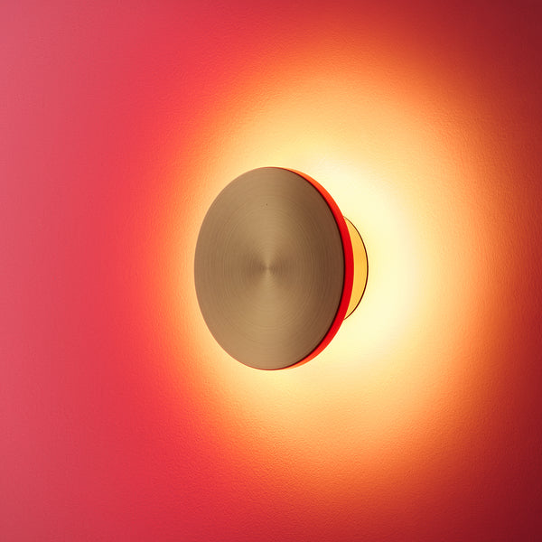 Pooky - Helios Ip44 Wall Light - Smaller - Brushed Gold Aluminium
