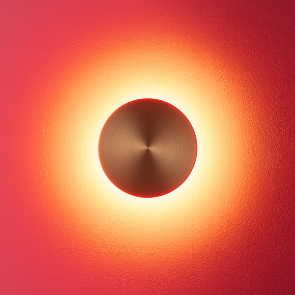 Pooky - Helios Ip44 Wall Light - Smaller - Brushed Gold Aluminium