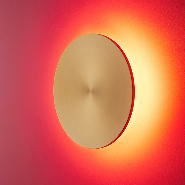 Pooky - Helios Ip44 Wall Light - Larger - Brushed Gold Aluminium