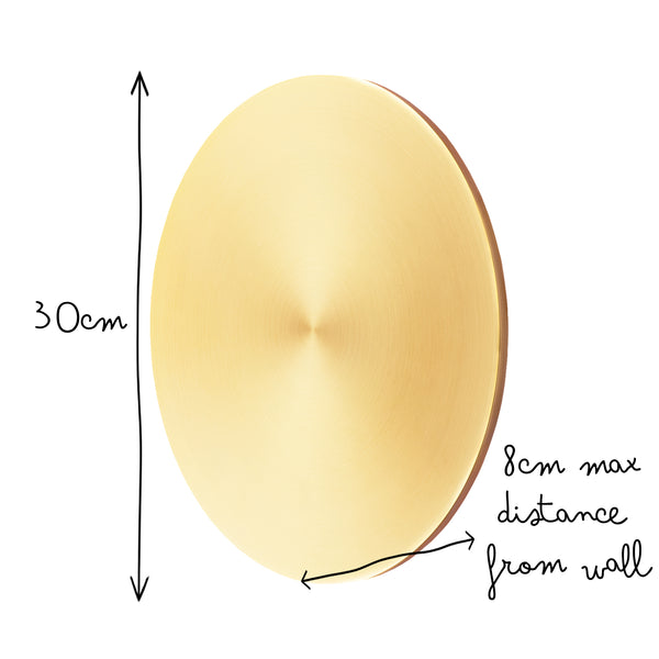 Pooky - Helios Ip44 Wall Light - Largest - Brushed Gold