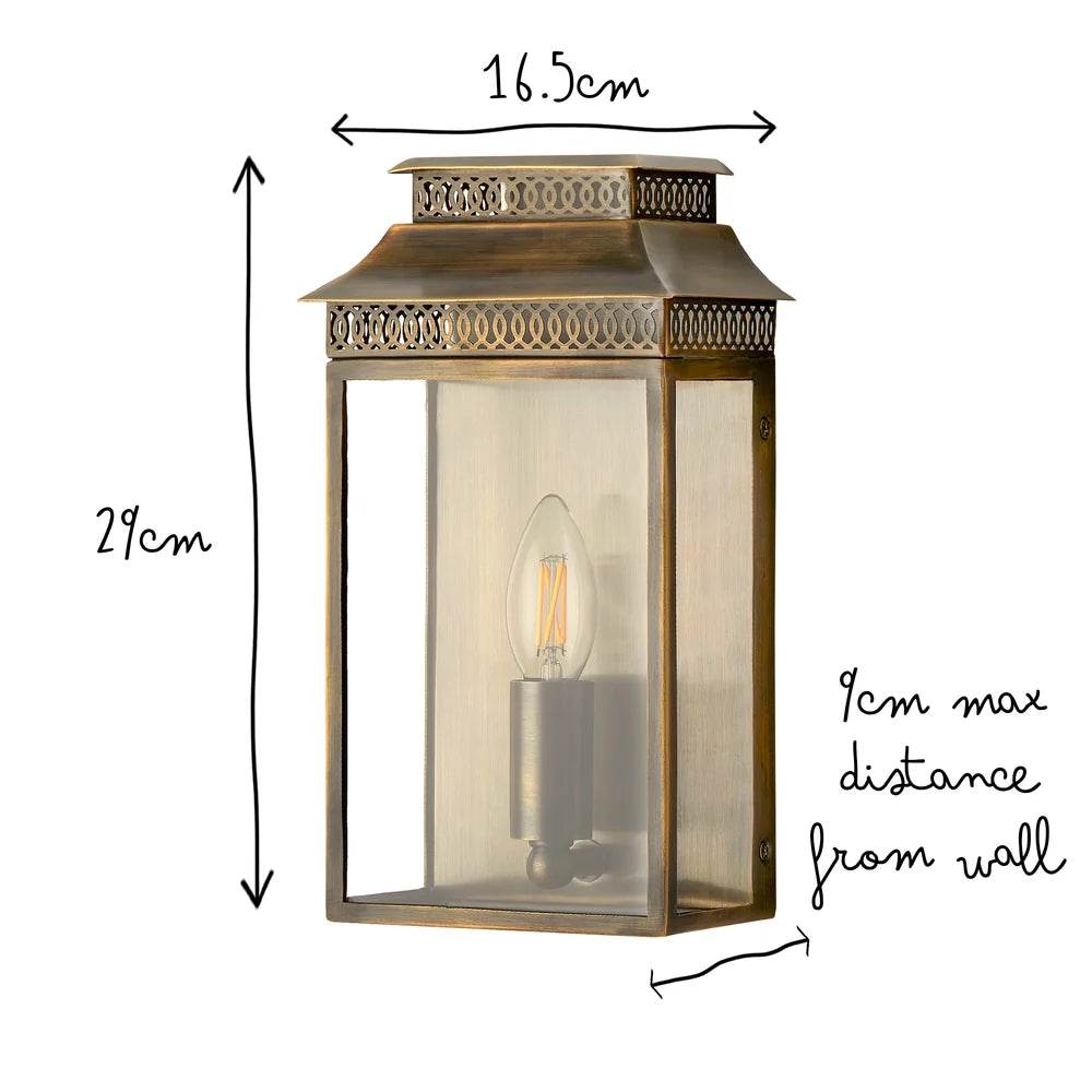 Pooky Hastings Exterior IP44 Wall Light in Bronze