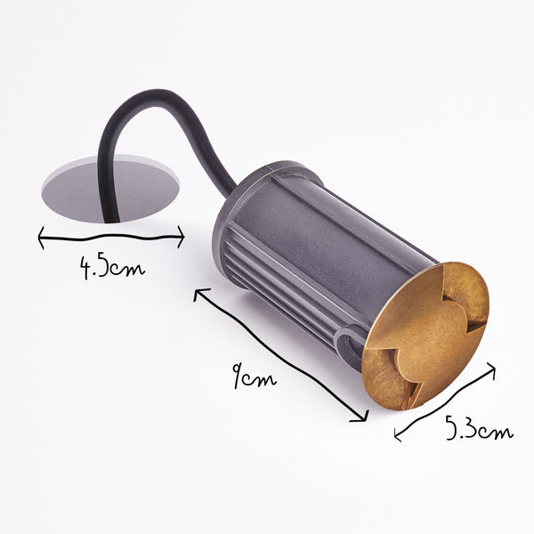 Pooky - Iona Ip67 Recessed Deck Light - Brass
