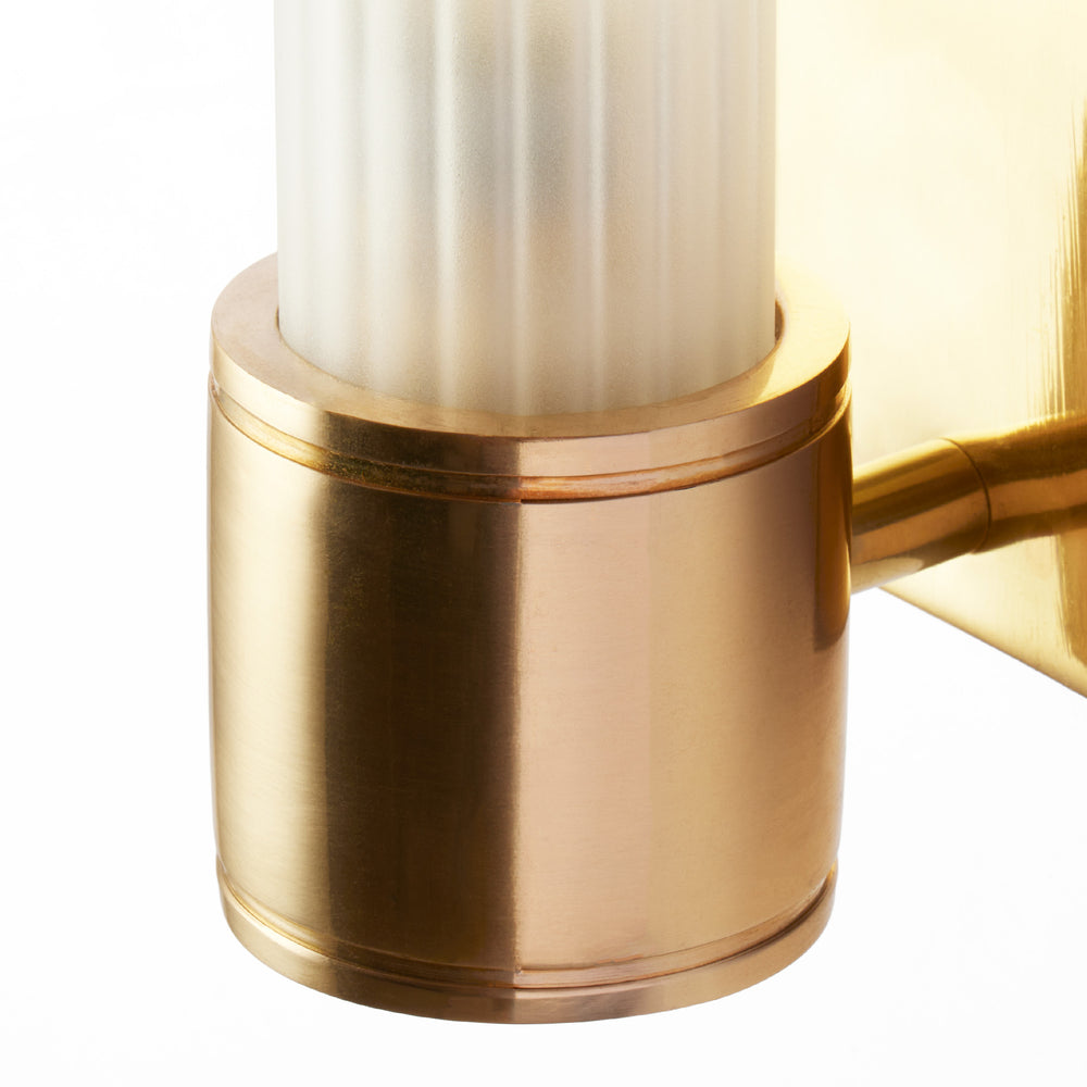 Pooky - Jet Wall Light - Brass and Frosted Glass
