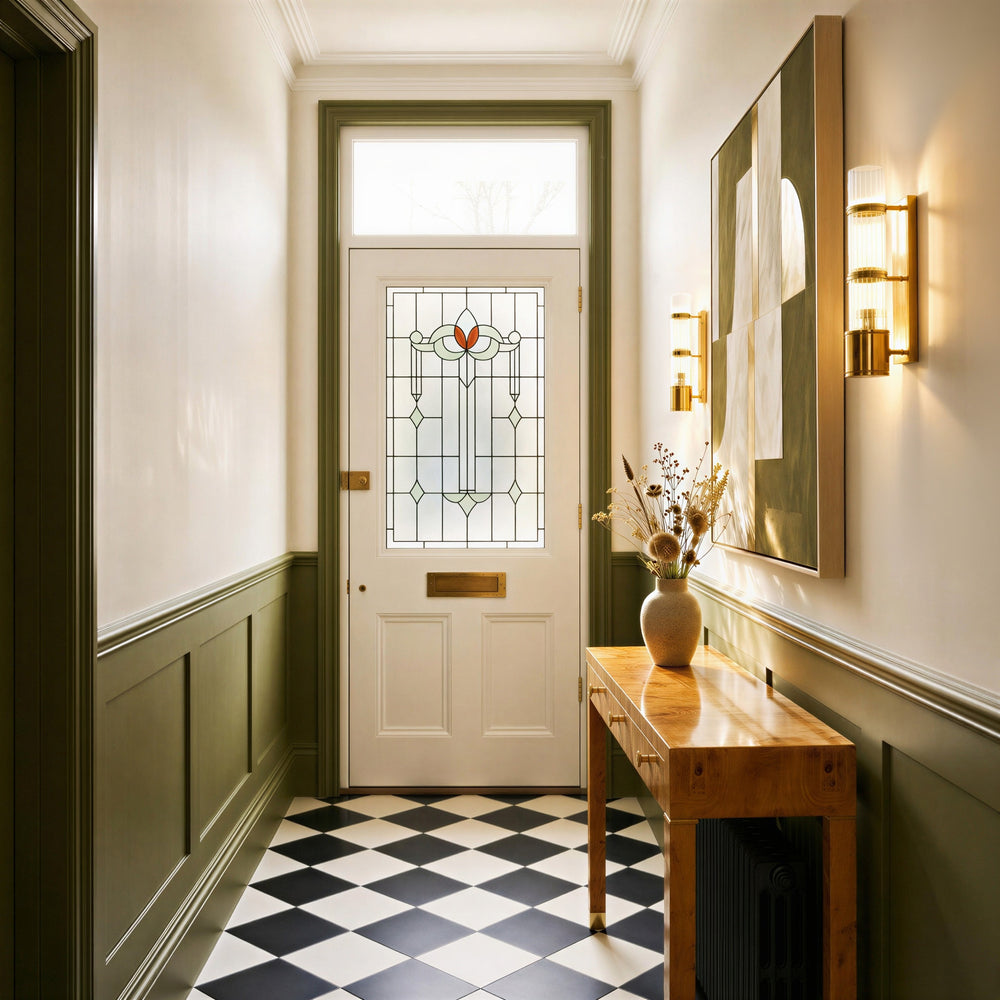 Pooky - Jet Wall Light - Brass and Clear Glass