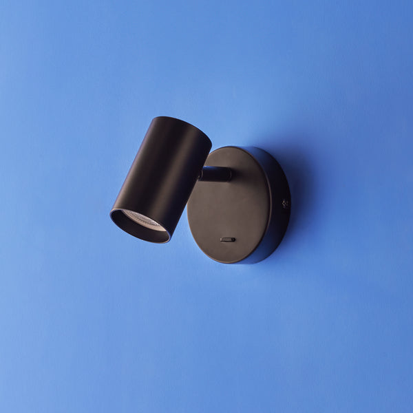 Pooky - Lewis single Wall Light - Black - With switch