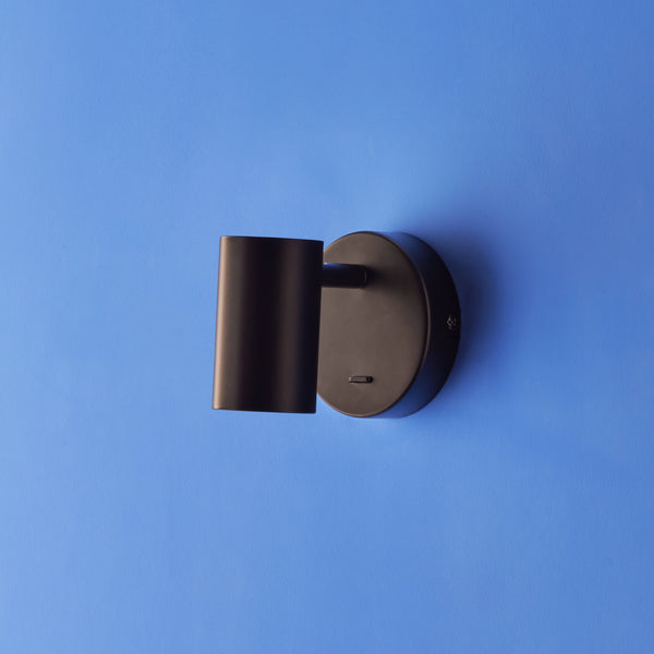 Pooky - Lewis single Wall Light - Black - With switch