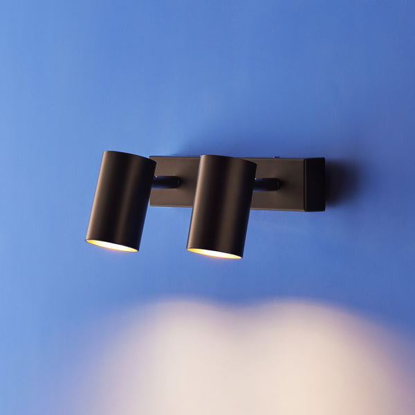 Pooky - Lewis Double Wall Spotlight - Black