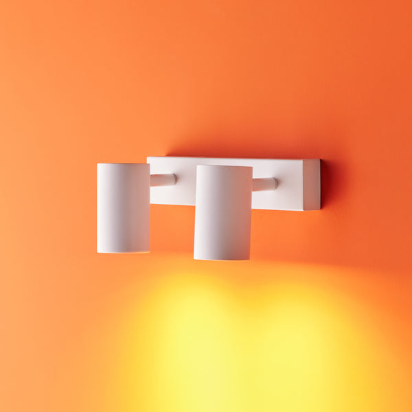 Pooky - Lewis Double Wall Spotlight - White