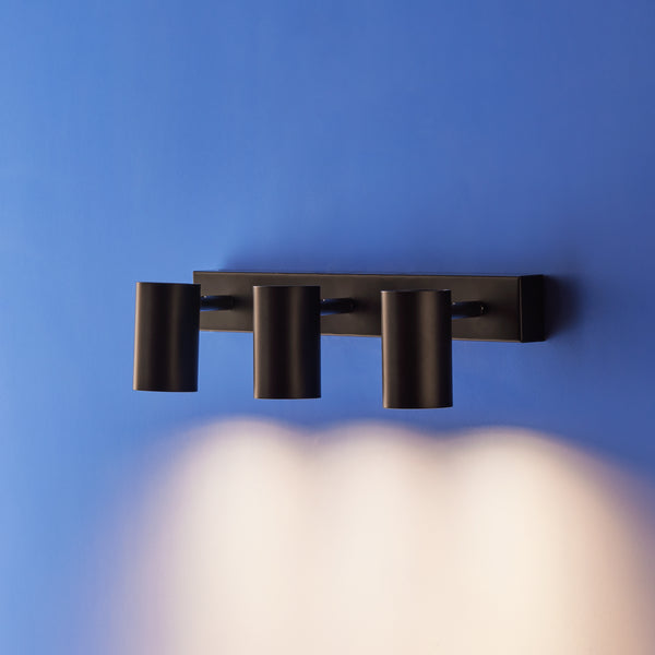 Pooky - Lewis Triple Wall Spotlight - Black