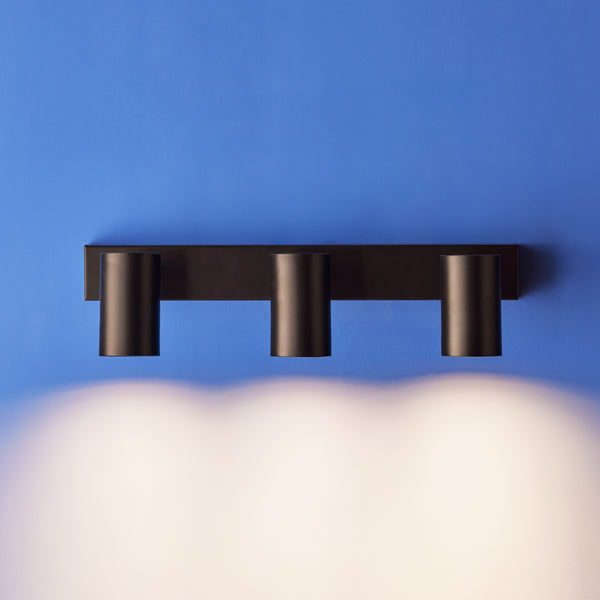 Pooky - Lewis Triple Wall Spotlight - Black