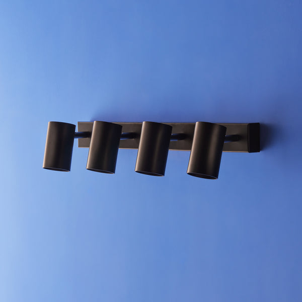 Pooky - Lewis Quadruple Wall Spotlight - Black
