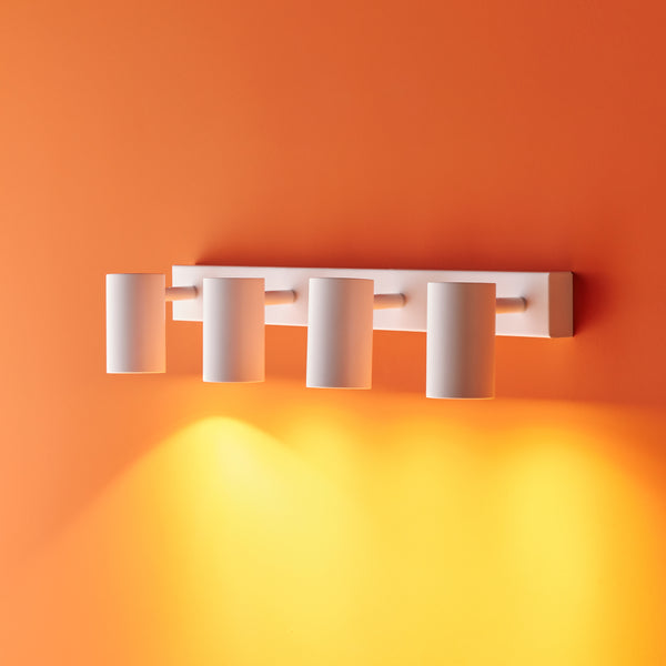 Pooky - Lewis Quadruple Wall Spotlight - White