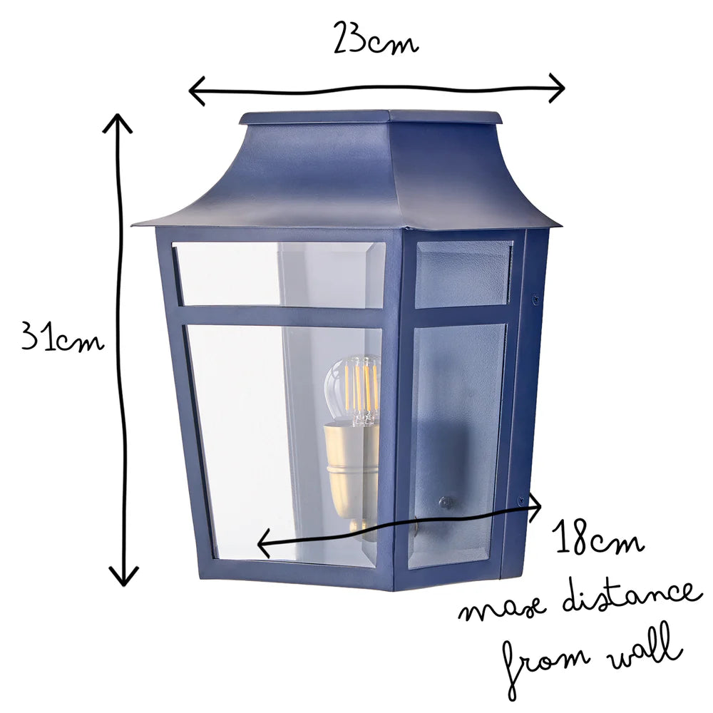 Pooky Majorelle IP44 Wall Light in Blue