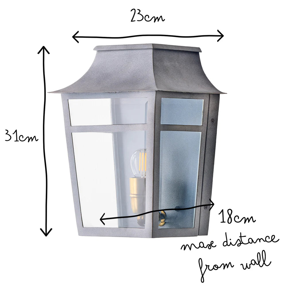 Pooky Majorelle IP44 Wall Light in Grey