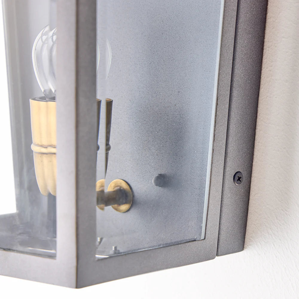 Pooky Majorelle IP44 Wall Light in Grey