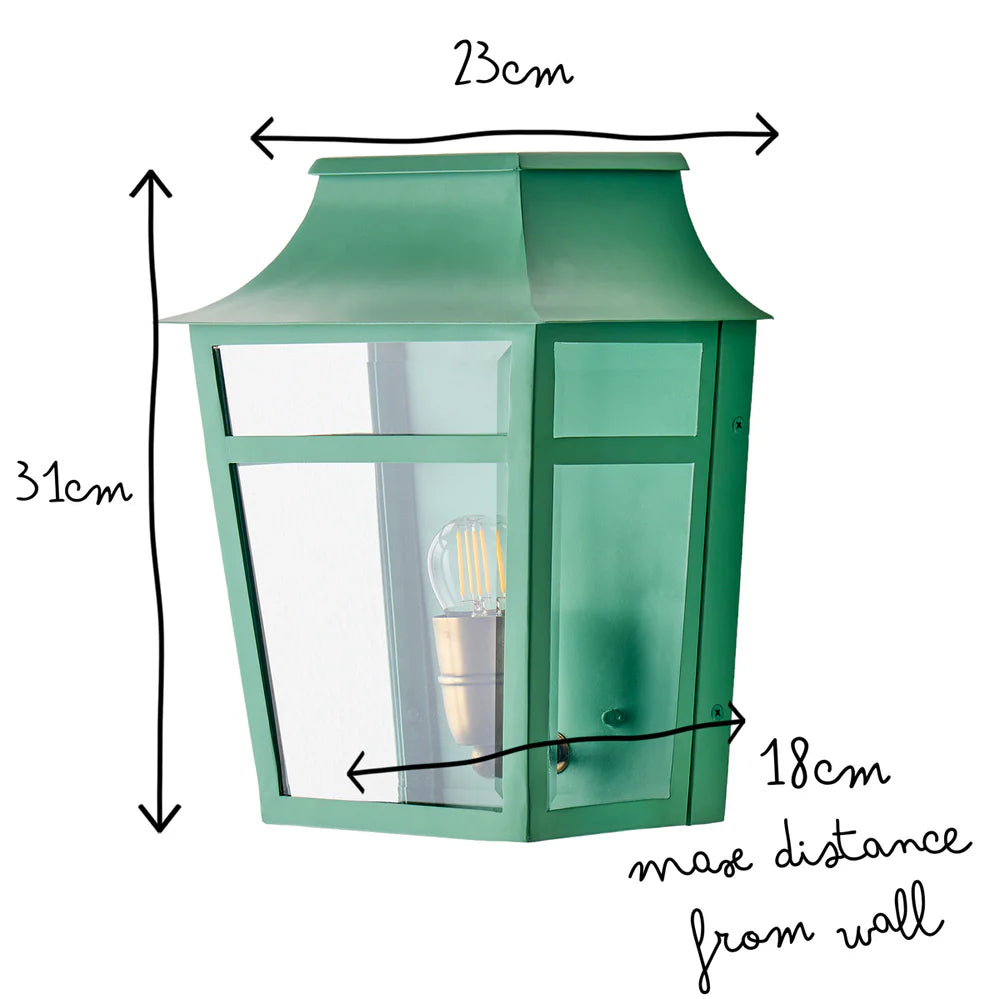 Pooky Majorelle IP44 Wall Light in Sage